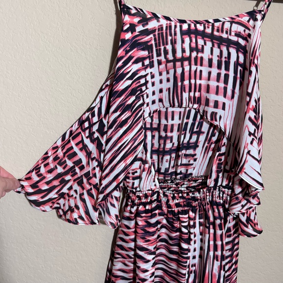 Women's Parker Lolly Mini Dress Sz XS Summer Beach Silk Vacation Open Back FLAW - Picture 4 of 10